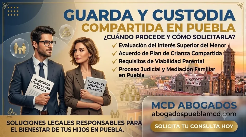 Guarda y Custodia Compartida en Puebla
